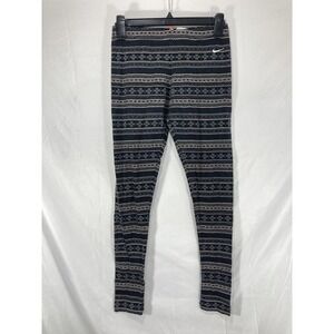 Nike Womens Vintage Leggings Embroidered Swoosh Logo Size Small